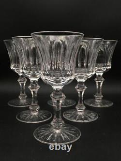 Set Of 6 Waterford Innisfail Crystal Claret Wine Glasses Cr2222