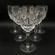 Set Of 6 Waterford Kildare Plain Base Crystal Claret Wine Glasses Cr2133