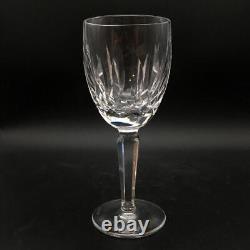 Set Of 6 Waterford Kildare Plain Base Crystal Claret Wine Glasses Cr2133