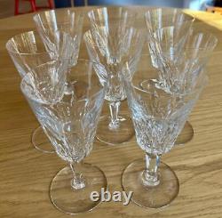 Set Of 8 Baccarat Crystal Carcassone Tall Water Goblets Wine Glasses 6 7/8