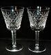 Set Of 8 Waterford Alana Cut Crystal White Wine Glasses