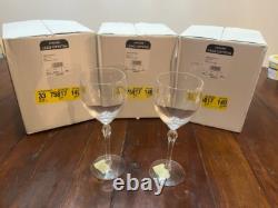 Set of 10 Lenox Crystal Aria Wine Glasses Twisted Stem 7 5/8 Tall NEW IN BOX
