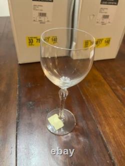 Set of 10 Lenox Crystal Aria Wine Glasses Twisted Stem 7 5/8 Tall NEW IN BOX