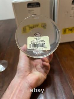 Set of 10 Lenox Crystal Aria Wine Glasses Twisted Stem 7 5/8 Tall NEW IN BOX