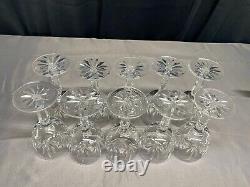 Set of 10 Lenox MONTICELLO Cut Crystal Wine Glasses 6 1/2 Tall