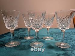 Set of 10 Waterford Crystal Claret Wine Glasses