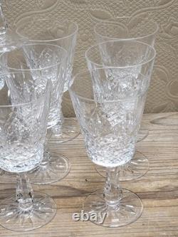 Set of 10 Waterford Crystal Kenmare Water Goblet Wine Glasses 6 7/8 MINT