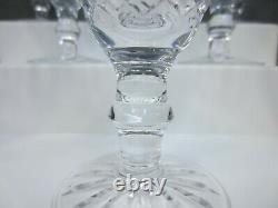 Set of 10 Waterford Crystal Tramore Claret Wine Glasses 5 1/4