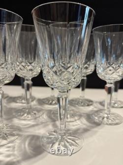 Set of 11 Lenox USA Crystal Wine Glasses Cut Starburst Base -Excellent Condition