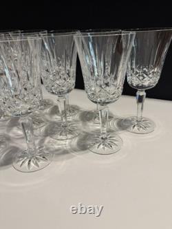 Set of 11 Lenox USA Crystal Wine Glasses Cut Starburst Base -Excellent Condition