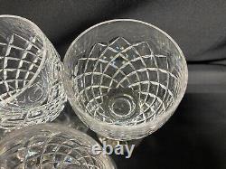 Set of 11 Waterford Crystal COMERAGH (Cut) Claret Wine Glasses 6 5/8 Tall
