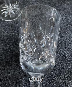 Set of 12 Czech Lead Crystal Water/Wine Glasses (1 chipped at base)