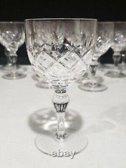 Set of 12- Stuart Crystal REGENT Pattern 4 7/8 Claret Wine Glass, 4 oz Glasses