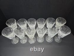Set of 12 Waterford Crystal Kenmare Goblet Claret Wine Glasses 6