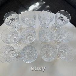 Set of 12 Waterford Crystal Kenmare Water Goblets Wine Glasses Vintage Ireland