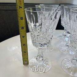 Set of 12 Waterford Crystal Kenmare Water Goblets Wine Glasses Vintage Ireland