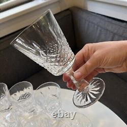 Set of 12 Waterford Crystal Kenmare Water Goblets Wine Glasses Vintage Ireland