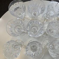 Set of 12 Waterford Crystal Kenmare Water Goblets Wine Glasses Vintage Ireland