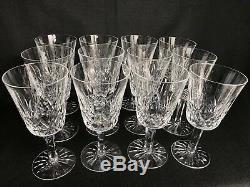 (Set of 12) Waterford Crystal LISMORE Water Goblets. Ireland. Excellent! Clear