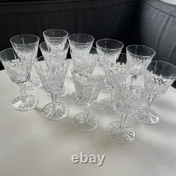 Set of 13 Waterford Crystal Lismore Red Wine Claret 5 7/8 Glasses Made Ireland