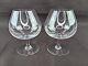 Set of 2 BACCARAT Crystal Brandy Snifter Wine Goblet Glasses, France