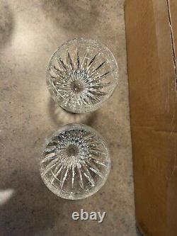 Set of 2 Baccarat Crystal MASSENA Claret Wine Glasses Made in France