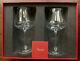 Set of 2 Baccarat Crystal White Wine Glasses