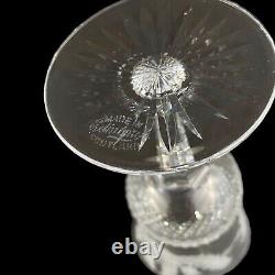 Set of 2 Edinburgh Crystal Thistle 4 1/2 Claret Wine Glasses Vintage EUC