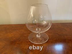 Set of 2 Signed BACCARAT Crystal Brandy Snifter Wine Goblet Glasses, France