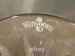 Set of 2 Waterford Crystal Clarendon 8 Amethyst Purple Hock Wine Glasses B53