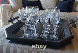 Set of 2 Waterford Greenville Gold 8 Wine Glasses Lot #1