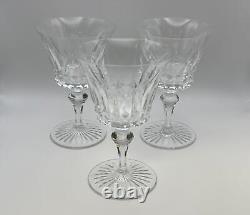 Set of 3 Baccarat France Crystal BUCKINGHAM Water Goblets / Red Wine Glasses