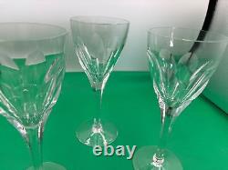 Set of 3 Ceska Crystal HELENE Wine Glasses 8 3/8