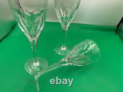 Set of 3 Ceska Crystal HELENE Wine Glasses 8 3/8