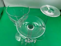 Set of 3 Ceska Crystal HELENE Wine Glasses 8 3/8