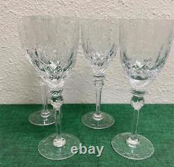 Set of 3 Rogaska Crystal GALLIA Wine Glasses 7 3/4