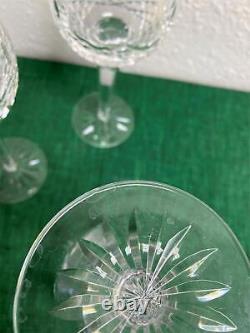 Set of 3 Waterford Crystal KENMARE Hock Wine Glasses