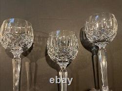 Set of 3 Waterford Crystal LISMORE Hock Wine Glasses