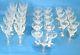 Set of 30 Vintage Tiffin Hand-Cut Crystal Wine Glasses