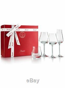 Set of 4 Baccarat Chateau Degustation Glasses Mixed Gift Box Set of Four