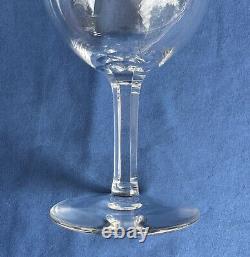 Set of 4 Baccarat Crystal 4 3/4 Sherry or Port Wine Glasses 6-Sided Cut Stem