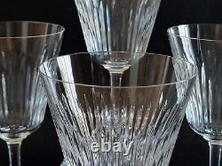 Set of 4 Baccarat Crystal Orleans Wine Glasses France 5.5 FREE SHIP