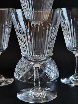 Set of 4 Baccarat Crystal Orleans Wine Glasses France 5.5 FREE SHIP