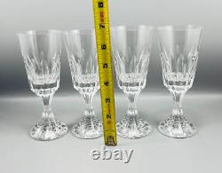 Set of 4 Baccarat France Crystal D'Assas Red Wine Claret Glass Goblets 6.75