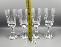 Set of 4 Baccarat France Crystal D'Assas Red Wine Claret Glass Goblets 6.75