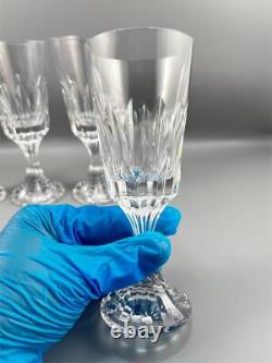 Set of 4 Baccarat France Crystal D'Assas Red Wine Claret Glass Goblets 6.75