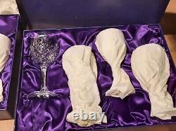 Set of 4 EDINBURGH CRYSTAL Wine Glasses Scotland