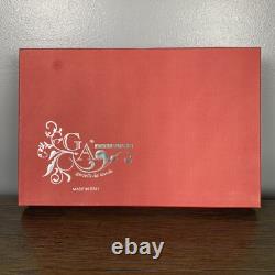 Set of 4 Gioielli da Tavola Le Stelle Cristal Italy Red Cut Crystal Wine Glasses