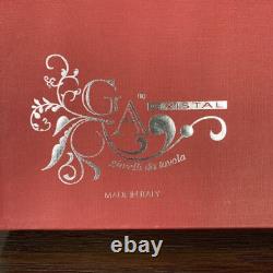 Set of 4 Gioielli da Tavola Le Stelle Cristal Italy Red Cut Crystal Wine Glasses