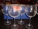 Set of 4 Large balloon wine glasses in box 29 oz ounce 24% crystal never used a